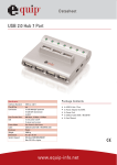 Equip USB 2.0 Hub 7 Port