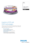 Philips DVD-R 16x 4.7GB / 120min IW SP (25)