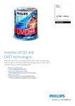 Philips DVD+R 16x 4.7GB / 120min SP (100)