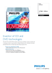 Philips DVD+RW 4x 4.7GB / 120min JC(5)
