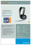 Sennheiser PC 160 sk Headset for PC and Games
