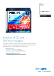 Philips DVD+RW 4x 4.7GB / 120min SJ(5)
