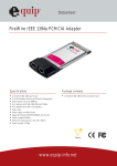 Equip FireWire IEEE 1394a PCMCIA Adapter