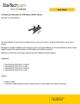 StarTech.com 1U Rackmount Brackets for KVM Switch (SV431 Series)