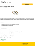 StarTech.com LP4 to 2x SP4 Power Y Splitter Cable M/F