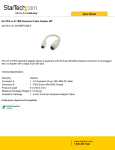 StarTech.com 6in PS/2 to AT IBM Keyboard Cable Adapter M/F