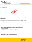 StarTech.com 3m Multimode 62.5/125 Duplex Fiber Patch Cable LC - LC