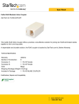 StarTech.com Cat5e RJ45 Modular Inline Coupler