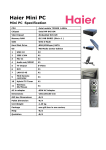 Haier Mini PC, Core Duo T2300E(1.66GHz, 667MHz, 2MB), 512MB, 80GB-4200, DVD S-Multi