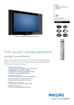 Philips 37" Widescreen Flat TV w/ Pixel Plus 37" Full HD