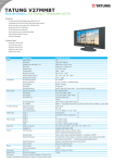 Tatung 27” Widescreen LCD TV Black 27" HD-Ready Black