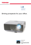 Toshiba TDP-S8 data projector