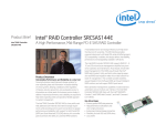 Intel SRCSAS144E RAID controller