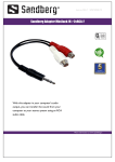 Sandberg Adapter MiniJack-M->2xRCA-F