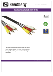 Sandberg Video/Audio 3x RCA M-M, 1.8m