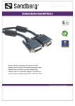 Sandberg Monitor Cable DVI-VGA 2 m