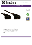 Sandberg Scart Cable M-M, 3 m BLACK