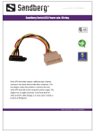 Sandberg Serial ATA Power ada. 90 deg.