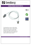 Sandberg Telephone cable, RJ11-RJ45, 1m