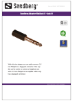 Sandberg Adapter MiniJack-F->Jack-M