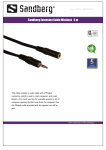 Sandberg Extension Cable MiniJack 5 m