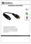 Sandberg Adapter S-video til Composite