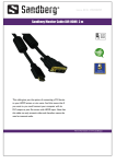 Sandberg Monitor Cable DVI-HDMI 3 m