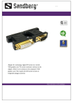 Sandberg Adapter DVI-monitor to VGA-out