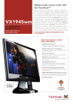 Viewsonic X Series 19" Widescreen ViewDock™ LCD