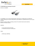 StarTech.com 10 ft DB9 RS232 Serial Null Modem Cable F/M