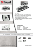Trust Multimedia Scroll Keyboard KB-2200 BE