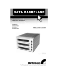 StarTech.com Black 3 Drive Serial ATA Backplane