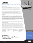Linksys Wireless-N Access Point with Power Over Ethernet