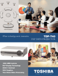 Toshiba DLP Commercial Projector