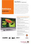Viewsonic 40&rdquo; Widescreen HD-Ready LCD TV 40" HD-Ready Silver