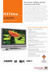 Viewsonic 37” Wide-Screen HD-Ready LCD TV 37" HD-Ready Silver