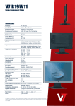 V7 19" TN Wide Panel