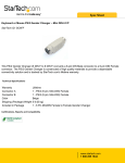 StarTech.com Keyboard or Mouse PS/2 Gender Changer &ndash; Mini DIN 6 F/F