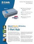 D-Link Hi-Speed USB 2.0 7-Port Hub