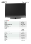 Sony 40" W-series BRAVIA LCD TV