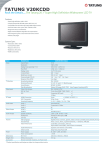 Tatung 20.1” Super High Definition Widescreen LCD TV 20" HD-Ready Black