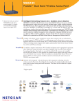 Netgear ProSafe Dual-Band 802.11a/g Wireless Access Point