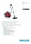 Philips Bag Vacuum Cleaner 2200W
