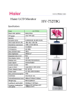 Haier HV-732TBG, 17", Black Glare