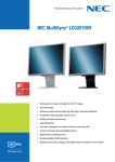 NEC MultiSync LCD2070VX, Silver