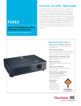 Viewsonic PJ452 Lightweight Digital Projector