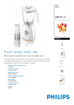 Philips Blender 600 W, 2 l