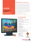 Viewsonic A Series LCD DISPLAY 19" VA902b