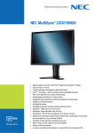 NEC MultiSync LCD2190UXi, White