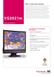 Viewsonic Graphic Series VG2021m - 20" LCD Display